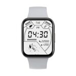 AireeZ P25 Smart Fitness Watch, 1.70″ HD Curved Display, Grey HR-BP-SpO2 Monitoring, Steps & Sleep Tracking, Multiple Sports Modes, IP68 Waterproof, Long Battery