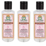 S2M KHADI HERBAL Rose water/Toner Rejuvenating Mist For Face and Body Steam Distilled for all Skin Types 210ml (Pack of 5)