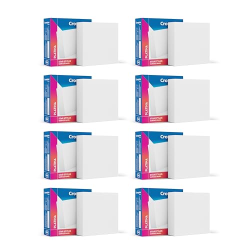 Crompton Platina Star Stylus Surface Panel 6W Square Warm White | Pack of 8 | No False Ceiling Required, Outer Dimension: 90 mm | Surface Mount | for Hall, Bedroom, Kitchen, Office, Store