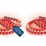 Crompton 5 Meter LED Strip Light | Red Color, 300 LEDs Flexible Roll | Decorative & Energy Saving Accent Lighting | Plastic Build | Without Driver | Pack of 2