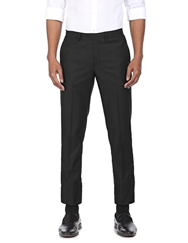 Arrow Men’s Regular Pants (ARADOTR2286_Black_36)