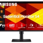 Samsung Essential Series S4 Flat Monitor 27 Inch (68.6 cm) FHD (1,920 x 1,080 Resolution), 100 Hz, IPS Panel, 5ms(GTG), Display Port, HDMI, USB Hub, USB-B Upstream Port, HAS (LS27D400GAWXXL, Black)