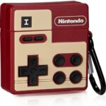 Careflection Premium Funky Cartoon 3D Full Protective Case with Keychain for Airpods 3 (NES Controller), Multicolor