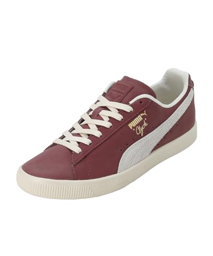 Puma | Clyde Base Classic Sneakers | Wood Violet-Frosted Ivory-Team Gold | 7UK