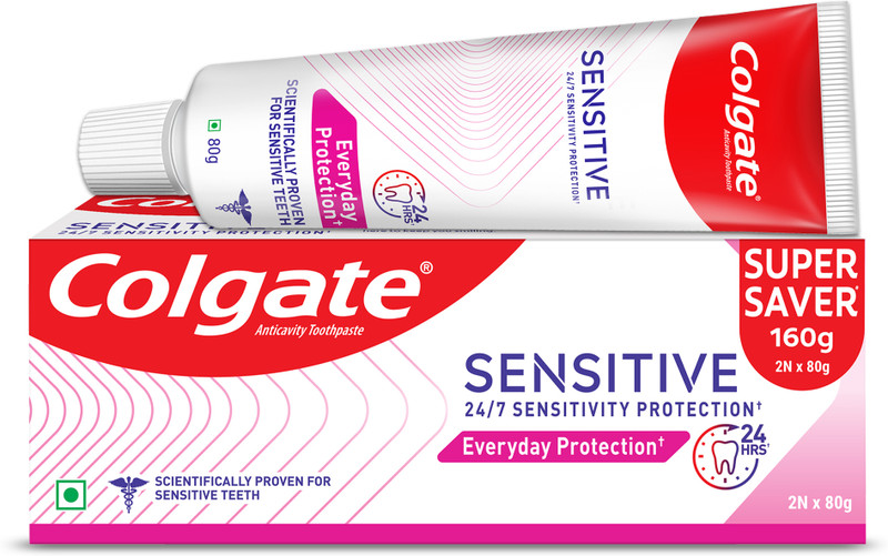 Colgate Sensitive Everyday Protection Toothpaste(160 g, Pack of 2)