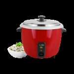 Greenchef Carlo Ace Single Pot Electric Rice Cooker with Steaming Feature(1.8 L, Red)