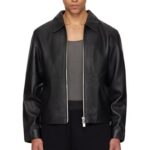 EXOTIX Faux Leather Oversized Coach Jacket | Stylish Polo Collar Winter Travel Parties & Daily Use | Classic Design For Men & Women | Plain Racing Sport Jacket With Pocket (Black)(L, Regular)