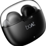 boAt Airdopes 212,Translucent Lid, 50H Battery,ENx Tech, App Support Bluetooth(Noir Black, In the Ear)
