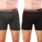 Lux Nitro Men’s Long Trunk | 100% Combed Cotton | Super Soft Outer Waistband | Breathable & Long-Lasting Comfort Pack of 2 Assorted