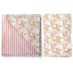 Kiddery Floral | Luxury Muslin Blanket | Dohar | 100% Muslin Cotton | Breathable | Soft | Used for Nursing | Crib Blanket | Stroller Cover | Newborn & Toddler | Edition Girls | 107cm x 103cm