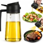 Homica 2-in-1 Oil Sprayer and Dispenser Bottle, 500ml