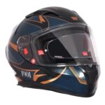 Royal Enfield SPEEDX Full FACE Jinx with Sun Visor & aerodynamic Spoiler | Certification: ISI & DOT | Liner: Dual EPS Expanded Polystyrene| UV Treated Surface | Polygiene Fabric DEEP Teal (L) 60 CM