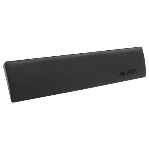 Ant Esports Tenkeyless Keyboard Wrist Rest Pad -14.3″- Memory Foam Palm Rest with Non-Slip Footpad – Ergonomic Design Wrist Support – Desk Keyboard Accessory Gaming Gear- -TKL Size Black