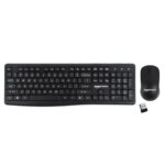 Amazon Basics Wireless Keyboard and Mouse Combo | 2.4GHz Wireless | Full-Size 104-Key Keyboard with ₹ Key | Low-Noise Typing | Compact Ergonomic Mouse | USB Receiver | Windows XP 7 8 10 11