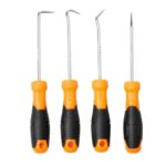 Spartan 4 Pcs Precision Pick and Hook Set | O-Ring, Oil Seal, Gasket Puller & Remover Tool Kit for Car, Auto Repair, Mechanical, DIY & Workshop Use