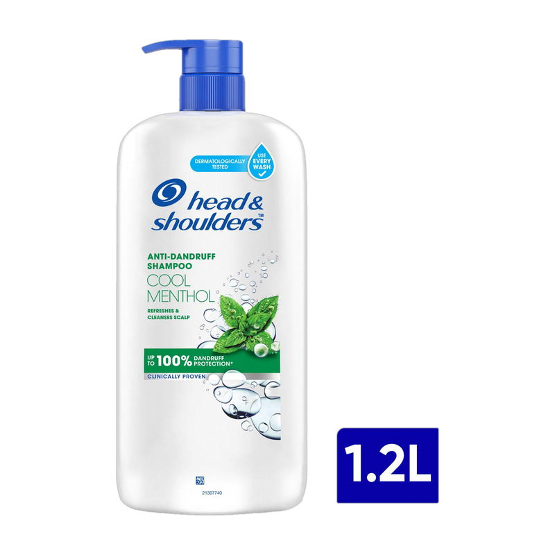 HEAD & SHOULDERS Anti Dandruff Shampoo Cool Menthol For Men & Women(1.2 L)