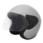 Sage Square Deltz Two Wheeler (ISI Marked) Helmet for Men, Women (Extra Large – XL, Silver Glossy)