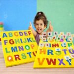 MOPANIRAJ ABC Alphabet Learning Board Puzzle for Kids | A-Z Educational Toy with Picture Flags | Preschool Letter Recognition Game | Montessori Learning Toy for Boys & Girls Age 3+ Years