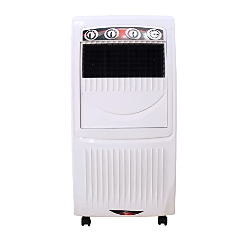 FOXSKY Diamond Cool Room Air Cooler 70-litres, 3-Side Cooling Pads, Fully closable louvers, Multistage Air Purification, Cool Flow Dispenser & Low Power Consumption (White), 70ltr