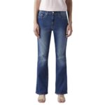 Levi’s Women’s 725 Mid Indigo Flared Fit High-Rise Jeans