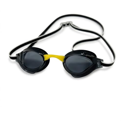 BURNLAB Swimming Goggles for Everyday Pool Use, Clear Vision Lens, Easy Adjustable Strap, Unisex Adult (black (2))