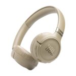 JBL Tune 680 NC Wireless On-Ear Headphones with Adaptive Noise Cancelling, Smart Ambient, Up to 76 Hours Battery Life with Quick Charge Function, Google Fast Pair, Microsoft Swift Pair, Beige