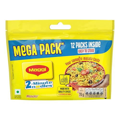 MAGGI 2-Minute Instant Noodles 12 x 70/75g each (Weight may vary)
