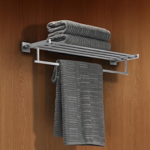 Kohler Multipurpose Towel Rack | Corrosion Resistant, Anti-Peel and Scratch Resistant | 304 Stainless Steel with Brushed Steel Finish | 2 Years Warranty (650L x 203W x 113H mm)