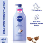 NIVEA Lotion Shea Smooth, Moisturizer Lotion with Deep Nourish Serum, Shea Butter(600 ml)