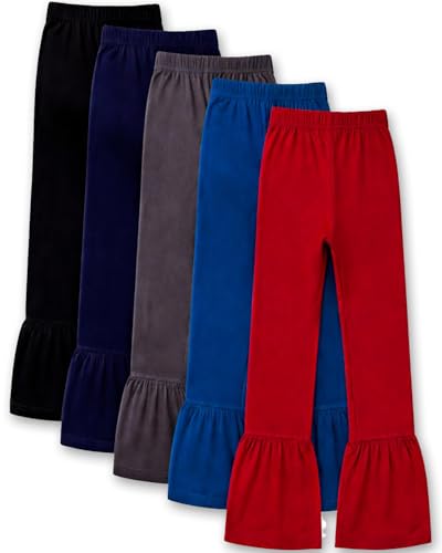 T2F Gilrs Flared Leggings (Pack of 5)(GLSLEG05_Multicolor_3-4 yrs)
