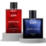 BEARDO Dark Side & Godfather Perfume For Men Spicy Scent Liquid, 100 Ml X 2 | Strong Long Lasting Fragrance | Eau De Parfume | Aromatic, Spicy | Christmas Gift For Men | Gift For Friends