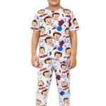 Ninos Dreams Boys Cotton Half Sleeves Chhota Bheem All Over Printed Tshirt & Pajma Set/Summer Clothing Set/Night Suit