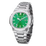 Giordano Analog Watch for Men – Textured Dial, Stainless Steel Strap, Date Display, Quartz Movement, Water Resistant