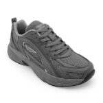 Red Tape Men’s Sneakers Grey Mesh Pu Round Toe Lace-Up, 8 UK
