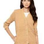 Aarika Womens Fawn Colour Woolen Sweater-(S-L)-(CG-W-MD-06-FAWN-L)