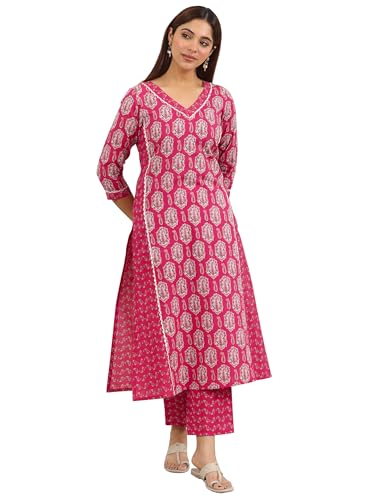 Libas Printed Pure Cotton Straight Kurta With Trouser-400450RXL