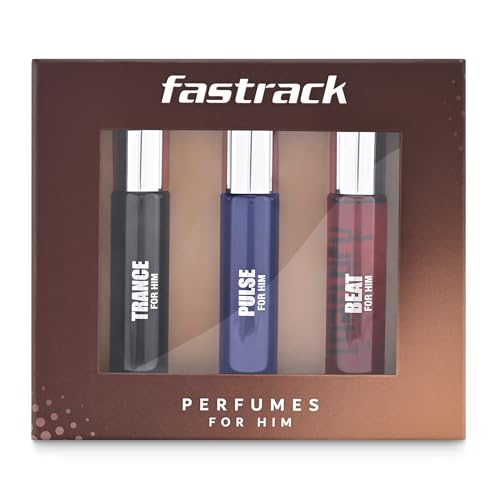 Fastrack Men Perfume Travel Pack (3 x 20ml) Citrus Compact Fragrance Set for Rakhi Gifting