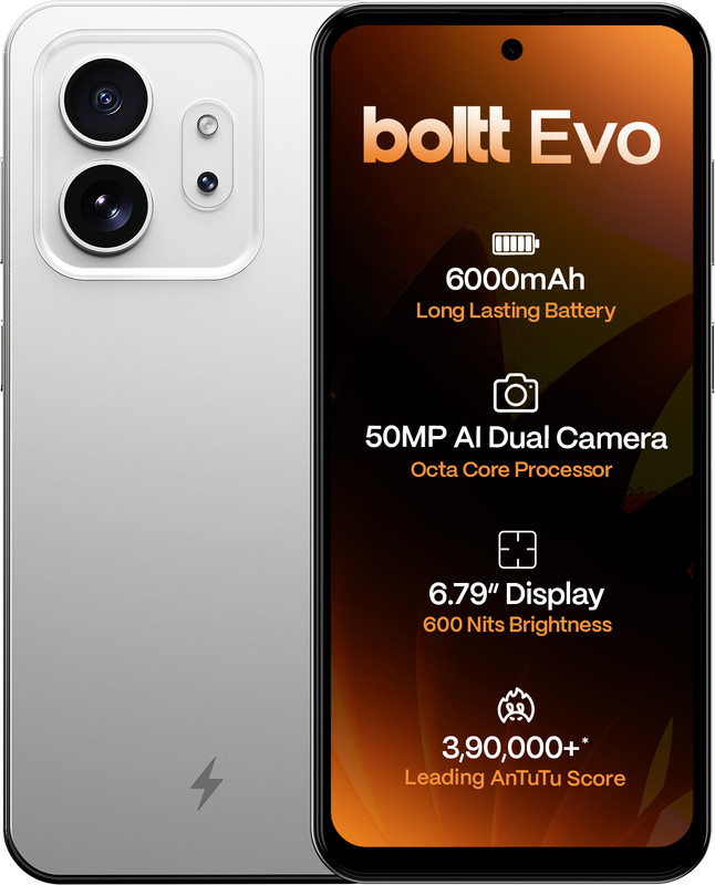 BOLTT EVO (Arctic White, 128 GB)(6 GB RAM)