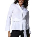 HIGH STAR Women’s Loose Fit Shirt (HSWSHW230106_WH_White