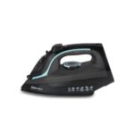 Bajaj MX 45 Steam Aluminium Soleplate Iron | 2000 Watts Power For Faster Ironing | Non Stick German Coated Technology | 220 Ml Water Tank Capacity | 2-Yr Warranty 【Black & Grey】