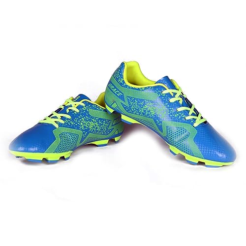 Nivia Brace Football Stud Shoe FOE Men/Sports and Soccer Shoe/Comfortable and LIGHTWEIGHT/UK-09 (Blue/Green)