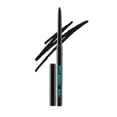 LAKMÉ Eyeconic – Sparkling Black 0.35G, Cream, Shimmering