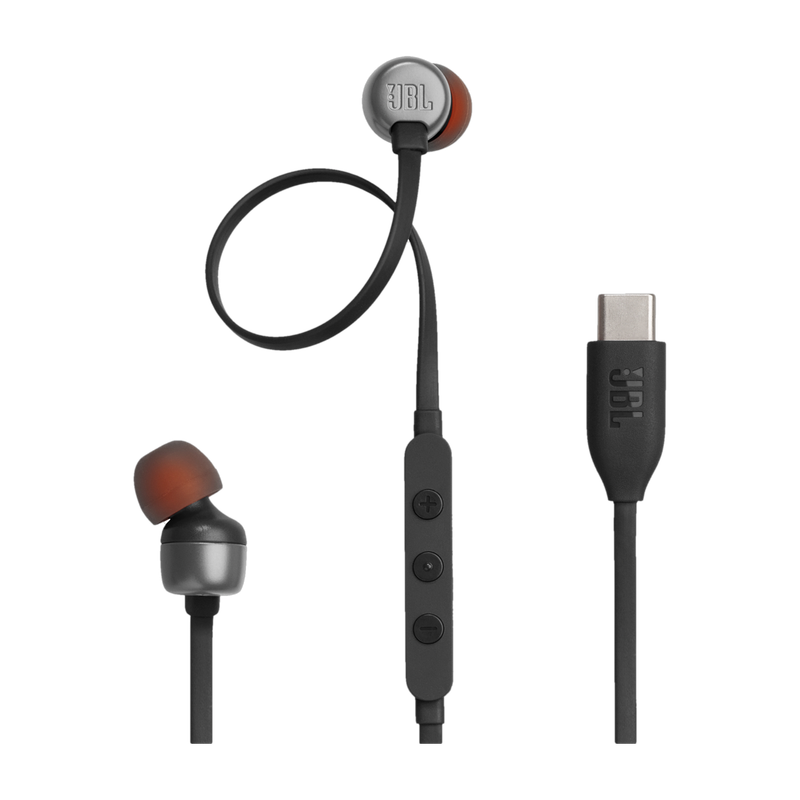 JBL Tune 310C, Hi-Res Audio with DAC , 3-Button EQ , Compatible with USB-C Devices Wired(Black, In the Ear)