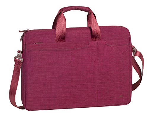 RIVACASE Biscayne Laptop Bag 15.6 Inches Versatility and Style Compact Shoulder Bag for Notebooks Ultra Light Computer Bag for Women/Men/Travel/Business, Compatible with Laptop Macbook Pro 15.6 inch