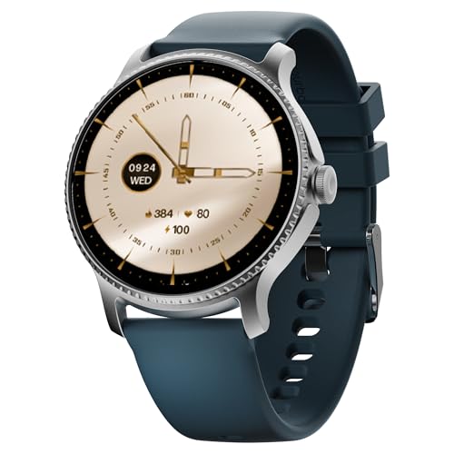 boAt Lunar Discovery – 2026 Edition w/ 1.39″ (3.5 cm) HD Display, Bluetooth Calling, Emergency SOS, HR, SpO2 & Sleep Tracking Smart Watch for Men & Women (Active Blue)
