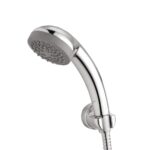 Eauset Plus 75mm Hand Shower with 1.5m Hose & Wall Hook | Single Mode ABS Handheld Shower Head | High Flow 15 LPM at 3 Bar | Wall Mounted Bathroom Shower | Polished Finish