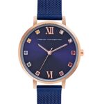 French Connection Grace Blue Round Analog Watch for Women – FCN00068G