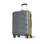 Aristocrat Comet Large Polycarbonate Hard Case 8-Wheel Trolley Bag, Grey