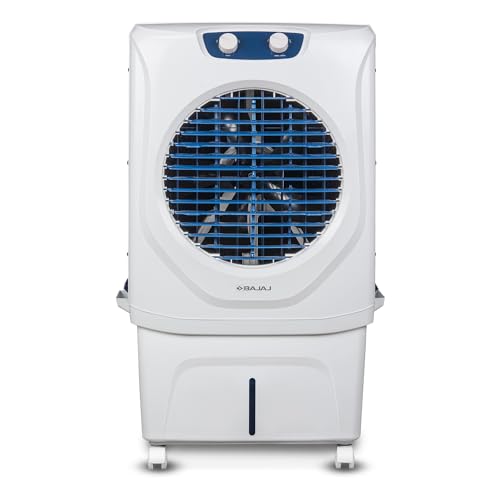 Bajaj Shield Series Velar 70L Desert Air Cooler for Home|Anti-Bacterial Honeycomb Cooling Pad|Inverter Ready|80Ft Air Throw|Dual Water Inlet|Ice Chamber|1 Year Product Warranty|White