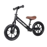 Amazon Brand – Jam & Honey 12T Balance Bike for Kids | Adjustable Handlebar & Seat | Anti-Puncture Wheels | Max Weight 25 Kg | 2+ Years | Black